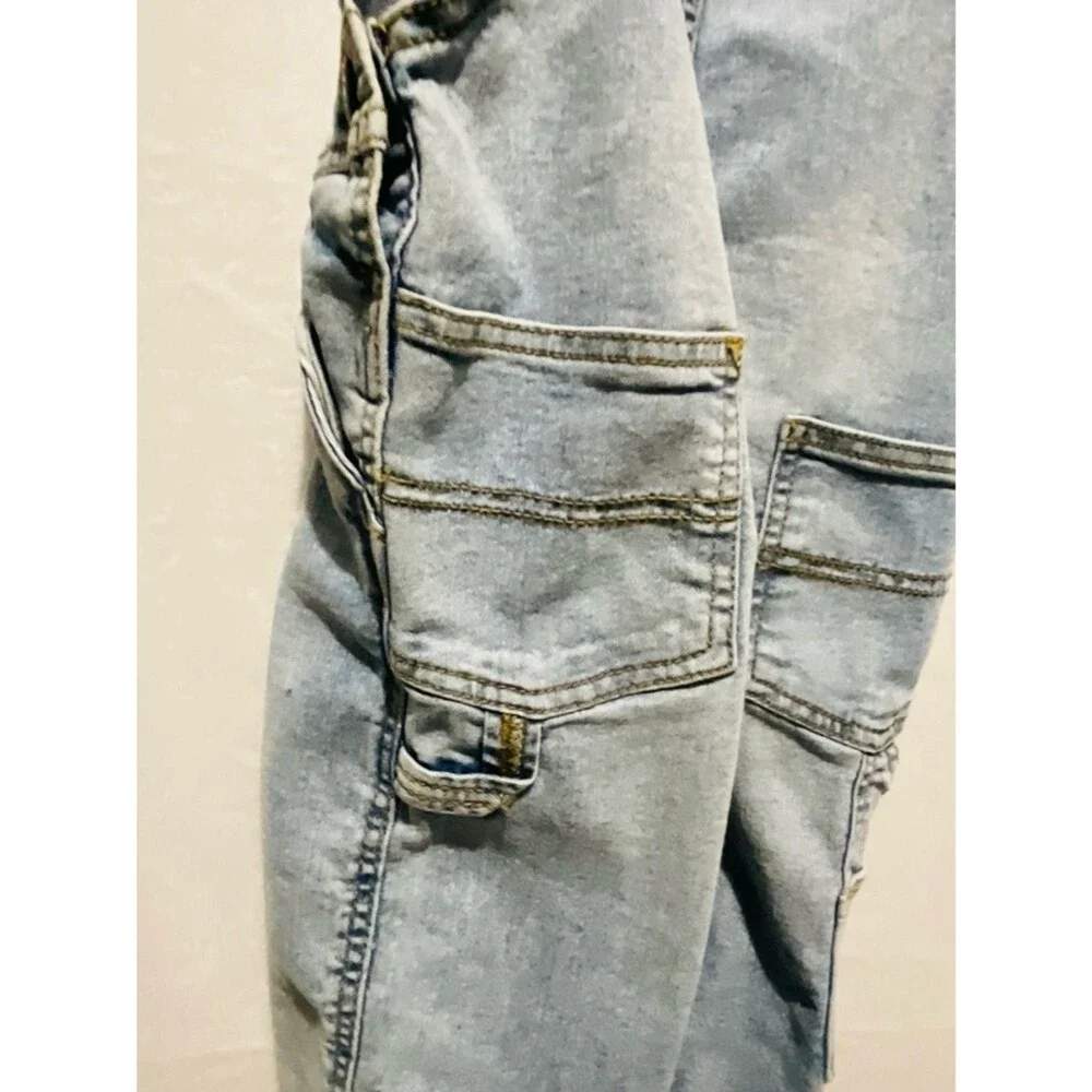 OshKosh Bgosh Toddler Boys Girls Vestbak Denim Overalls Light Wash Classic 3T